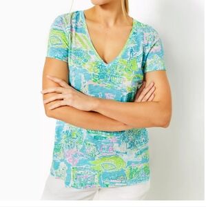 (5) BUNDLE total Lilly Pulitzer Etta V Neck & scoop neck